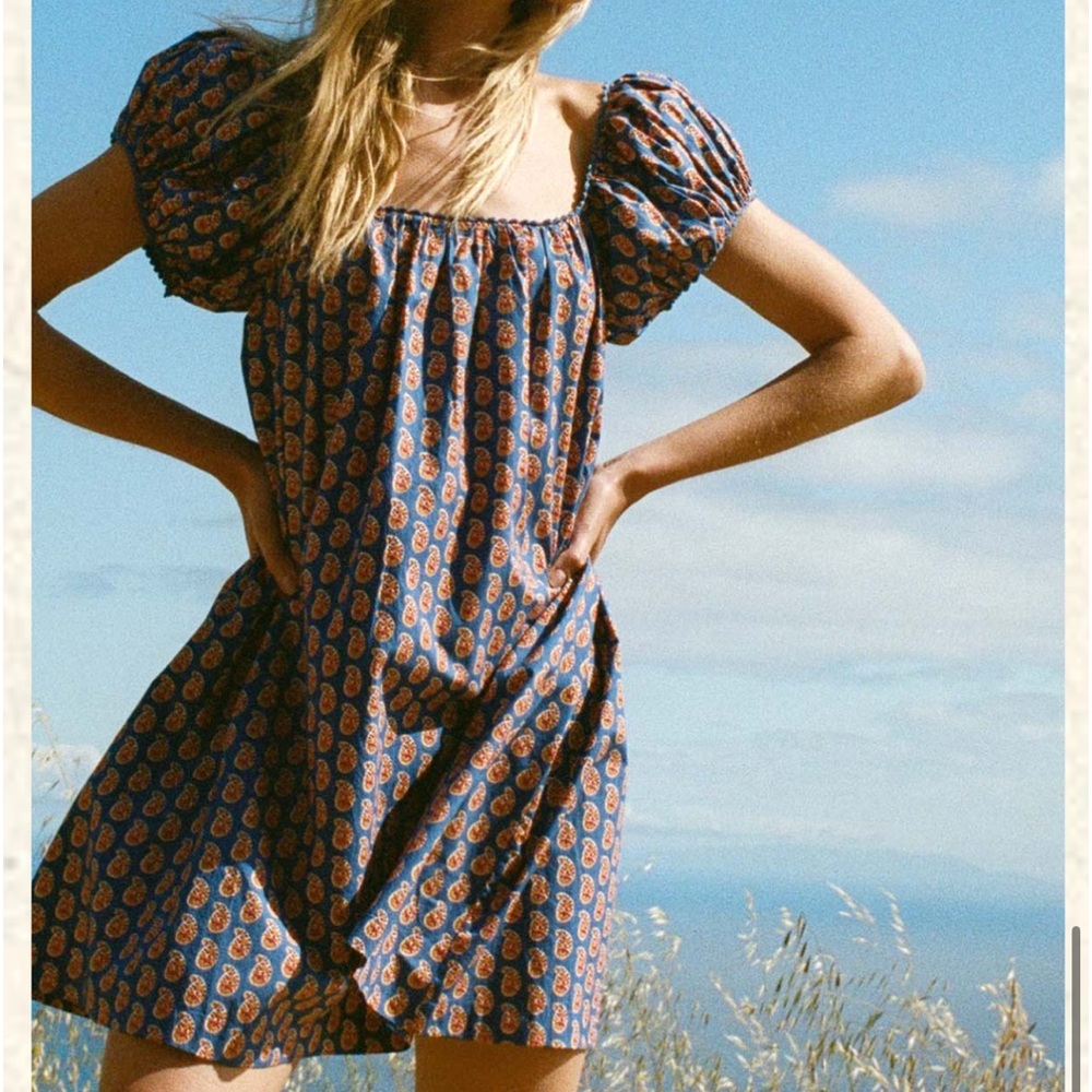 Doen Julie dress in mazarine sunrise paisley size L